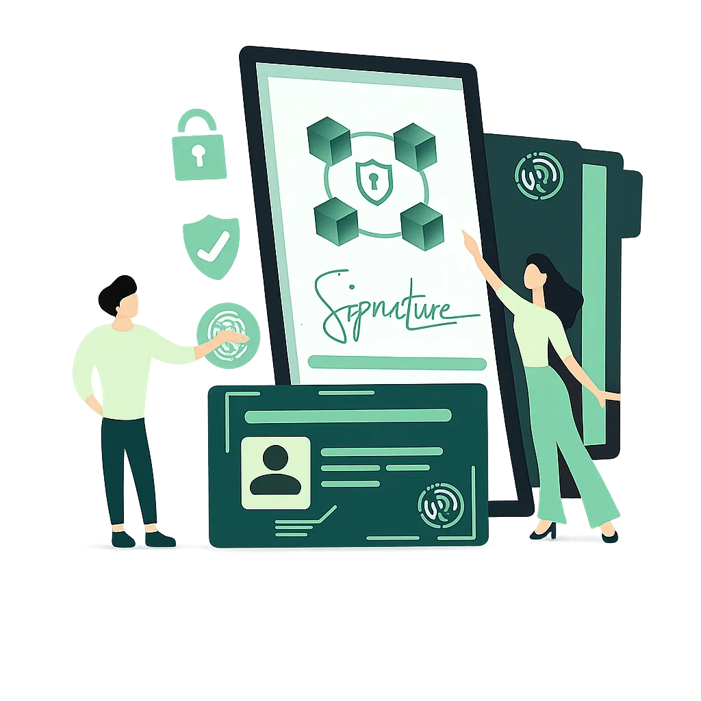 Digital signature illustration